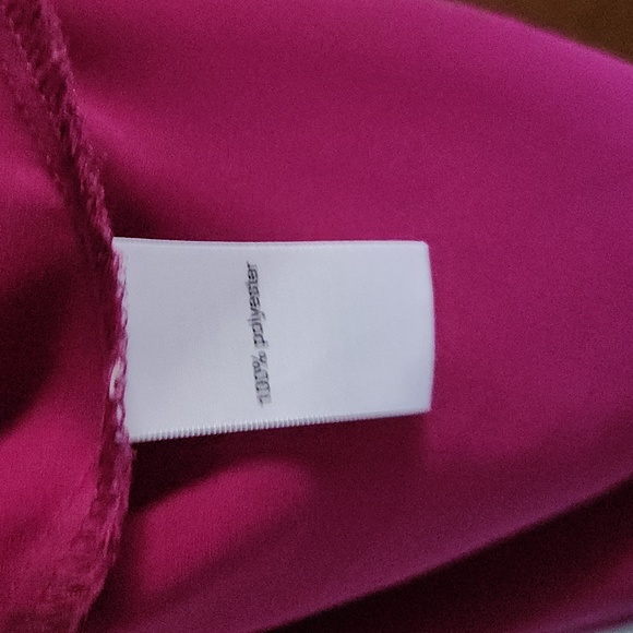 Washed, never worn, Maurices Flutter Sleeve Blouse, Neck Detail, Dk.Pink, Sz. 1X - Picture 4 of 4